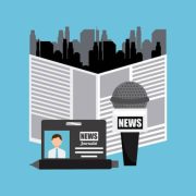 newspaper microphone graphic