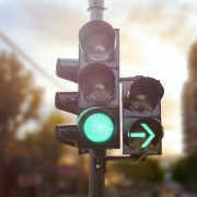 Traffic light green arrow